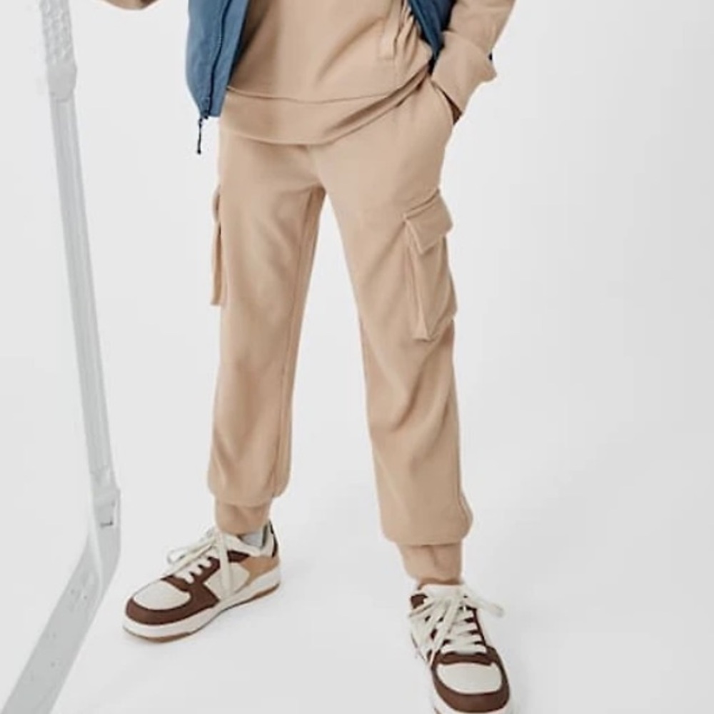 NEW the children’s place Kids Sueded Rib Cargo Jogger Pants size: XXL (16)